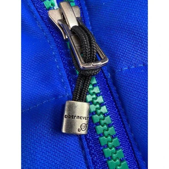 Obermeyer Womens Blue Down Insulated Ski Jacket Hooded Winter Coat Size 6 - Picture 16 of 17